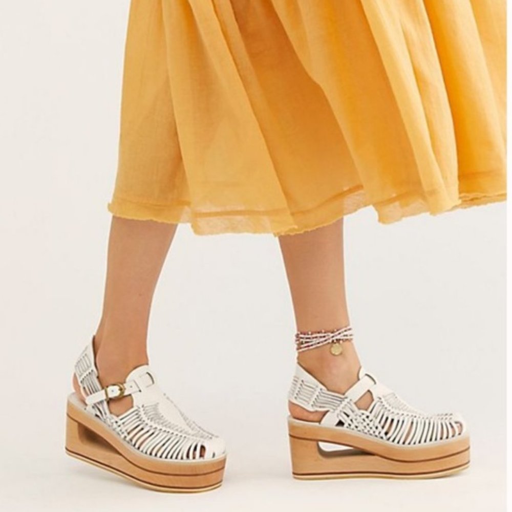 New Free People Jeffrey Campbell Gemma Hurrache Wedge